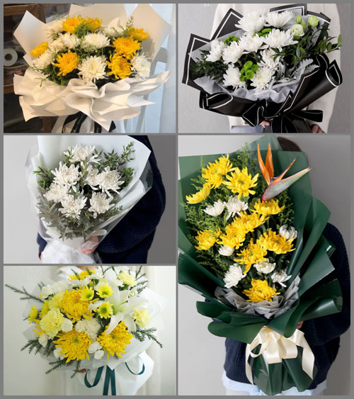 广东深圳市福田区华富街道莲花一村社区白事花束代送